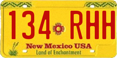 NM license plate 134RHH