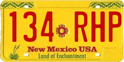 NM license plate 134RHP