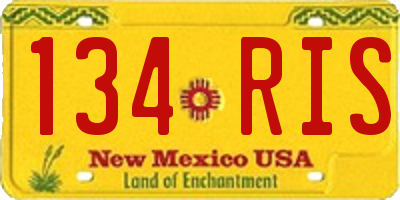 NM license plate 134RIS
