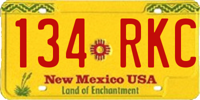 NM license plate 134RKC