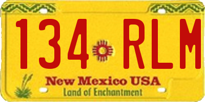 NM license plate 134RLM