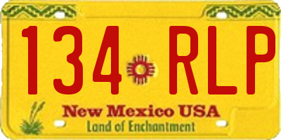 NM license plate 134RLP
