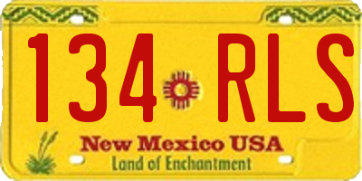 NM license plate 134RLS