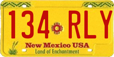NM license plate 134RLY