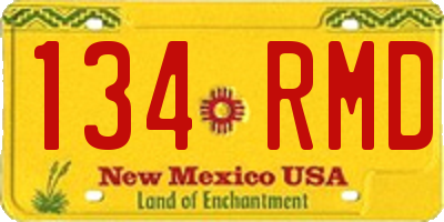 NM license plate 134RMD