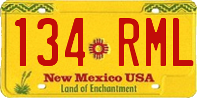 NM license plate 134RML