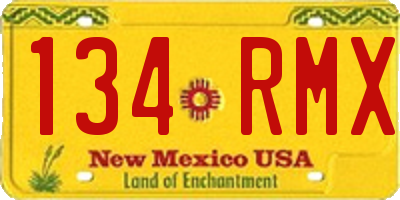 NM license plate 134RMX