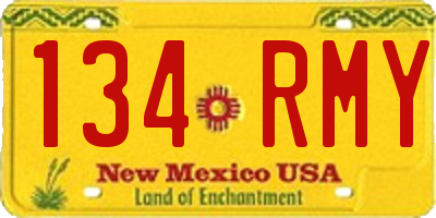 NM license plate 134RMY