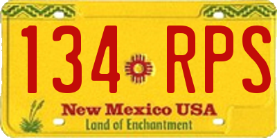 NM license plate 134RPS