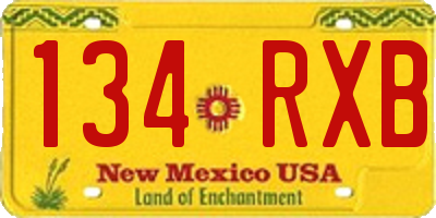 NM license plate 134RXB