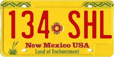 NM license plate 134SHL