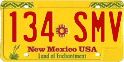 NM license plate 134SMV
