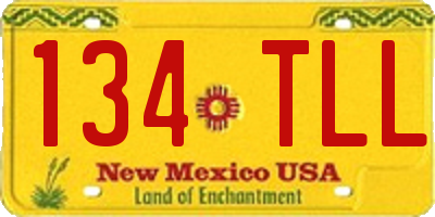 NM license plate 134TLL