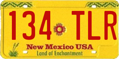 NM license plate 134TLR