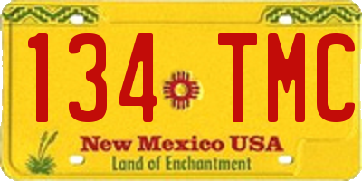 NM license plate 134TMC