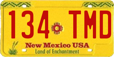 NM license plate 134TMD