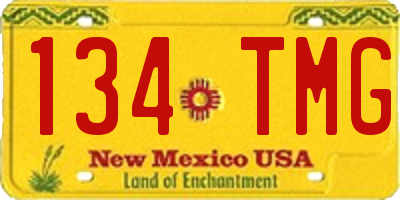 NM license plate 134TMG