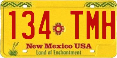 NM license plate 134TMH