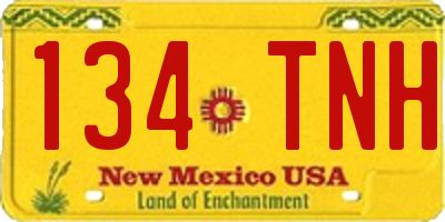 NM license plate 134TNH