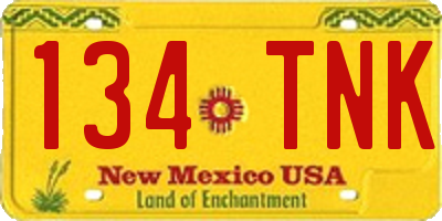 NM license plate 134TNK