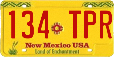 NM license plate 134TPR