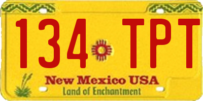 NM license plate 134TPT