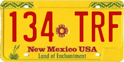 NM license plate 134TRF