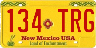 NM license plate 134TRG