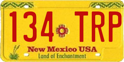 NM license plate 134TRP