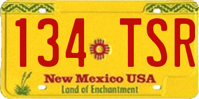 NM license plate 134TSR