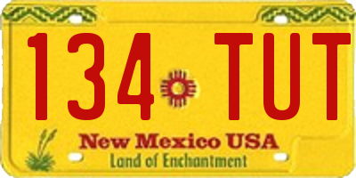 NM license plate 134TUT