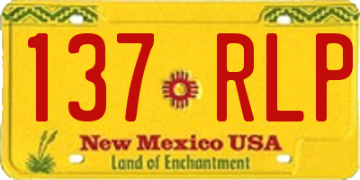 NM license plate 137RLP