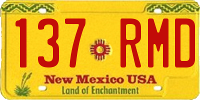 NM license plate 137RMD