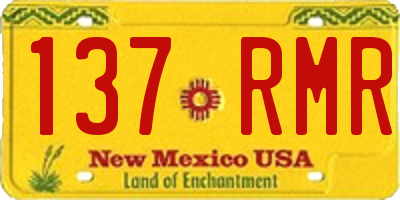 NM license plate 137RMR