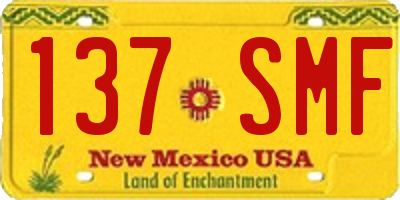 NM license plate 137SMF