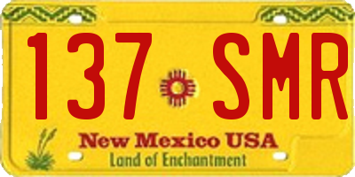 NM license plate 137SMR