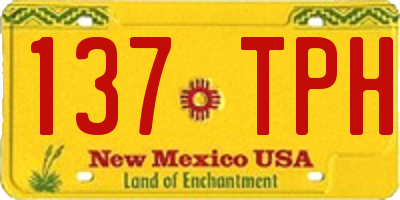 NM license plate 137TPH