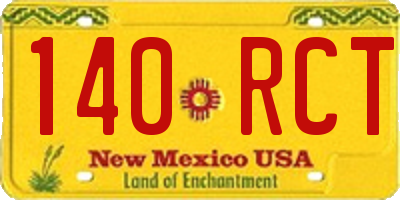 NM license plate 140RCT