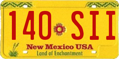 NM license plate 140SII