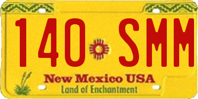 NM license plate 140SMM
