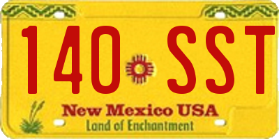 NM license plate 140SST