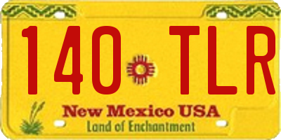 NM license plate 140TLR