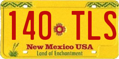 NM license plate 140TLS
