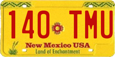NM license plate 140TMU