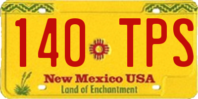 NM license plate 140TPS