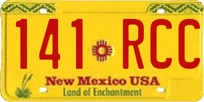 NM license plate 141RCC