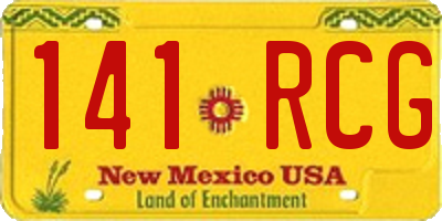 NM license plate 141RCG