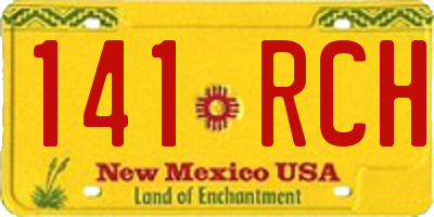 NM license plate 141RCH