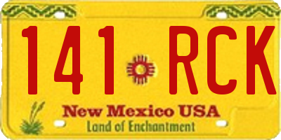 NM license plate 141RCK