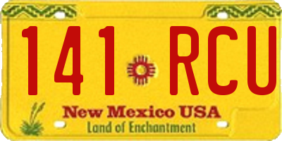 NM license plate 141RCU
